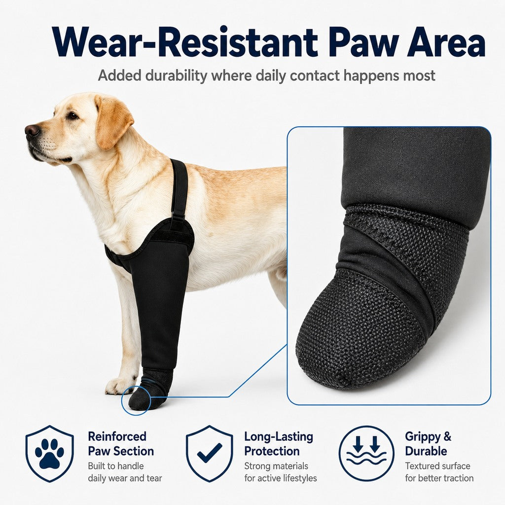 Paws in Awe Dog Front Leg Protective Sleeve for Recovery & Walks - Helps Reduce Licking image 7