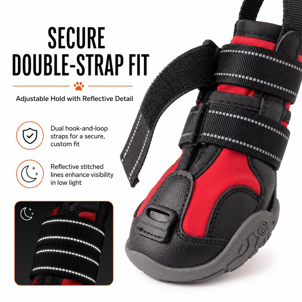 Reinforced toe paw protection dog boots
