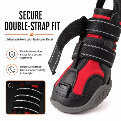 Reinforced toe paw protection dog boots