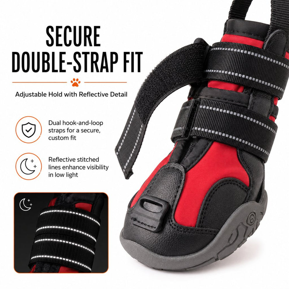 Reinforced toe paw protection dog boots