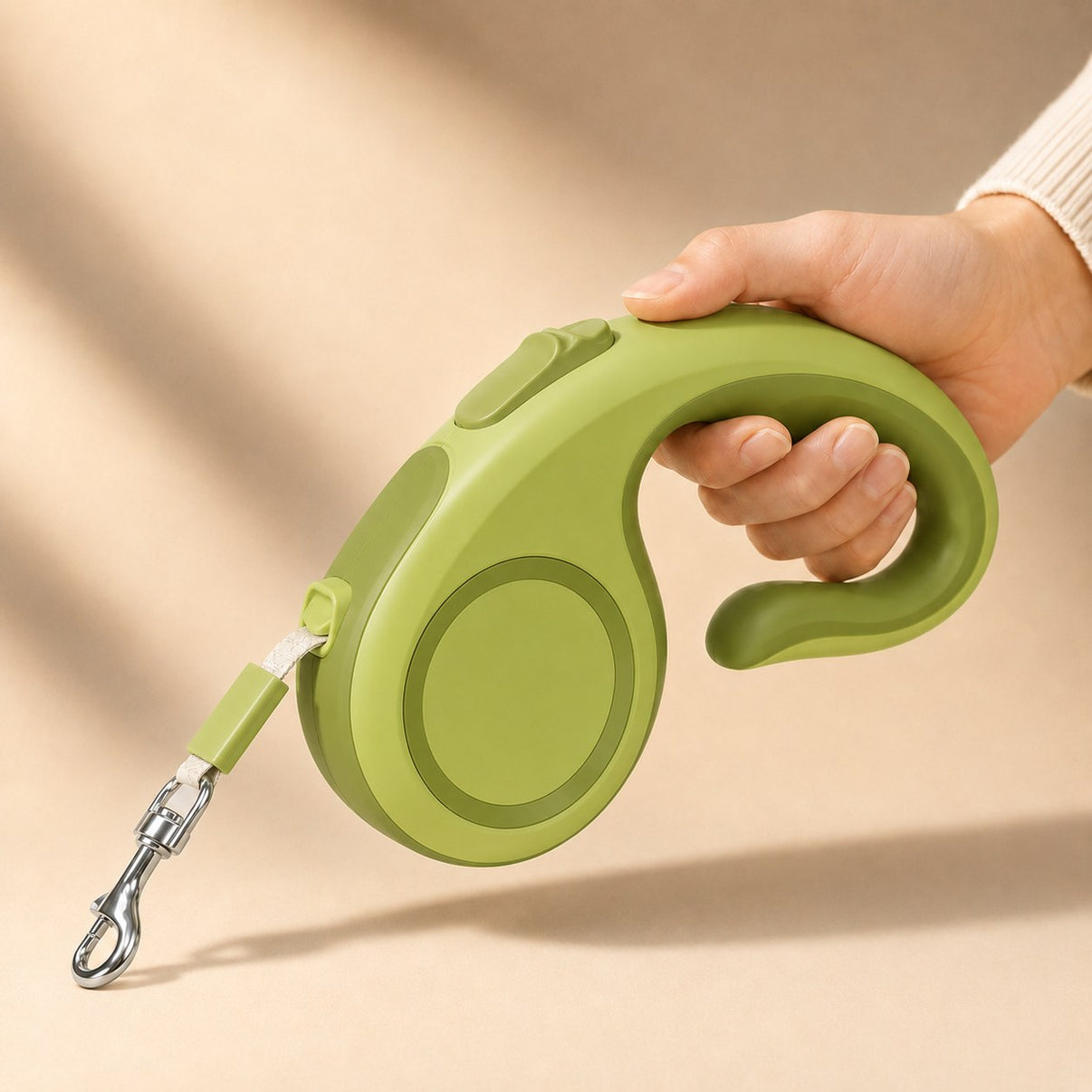 Avocado Green retractable dog leash color option