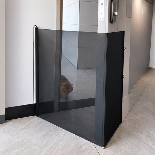 Paws in Awe No-Drill Retractable Pet Gate for Doorways, Kitchens & Stairs - Keep Cats and Dogs Safely Out of Off-Limit Areas image 3