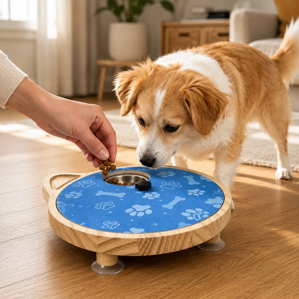 Paws in Awe 2-in-1 Rotating Dog Nail Scratch Board & Treat Puzzle for At-Home Front-Paw Care - Designed for Dogs That Dislike Clippers image 2