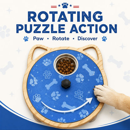 Paws in Awe 2-in-1 Rotating Dog Nail Scratch Board & Treat Puzzle for At-Home Front-Paw Care - Designed for Dogs That Dislike Clippers image 4