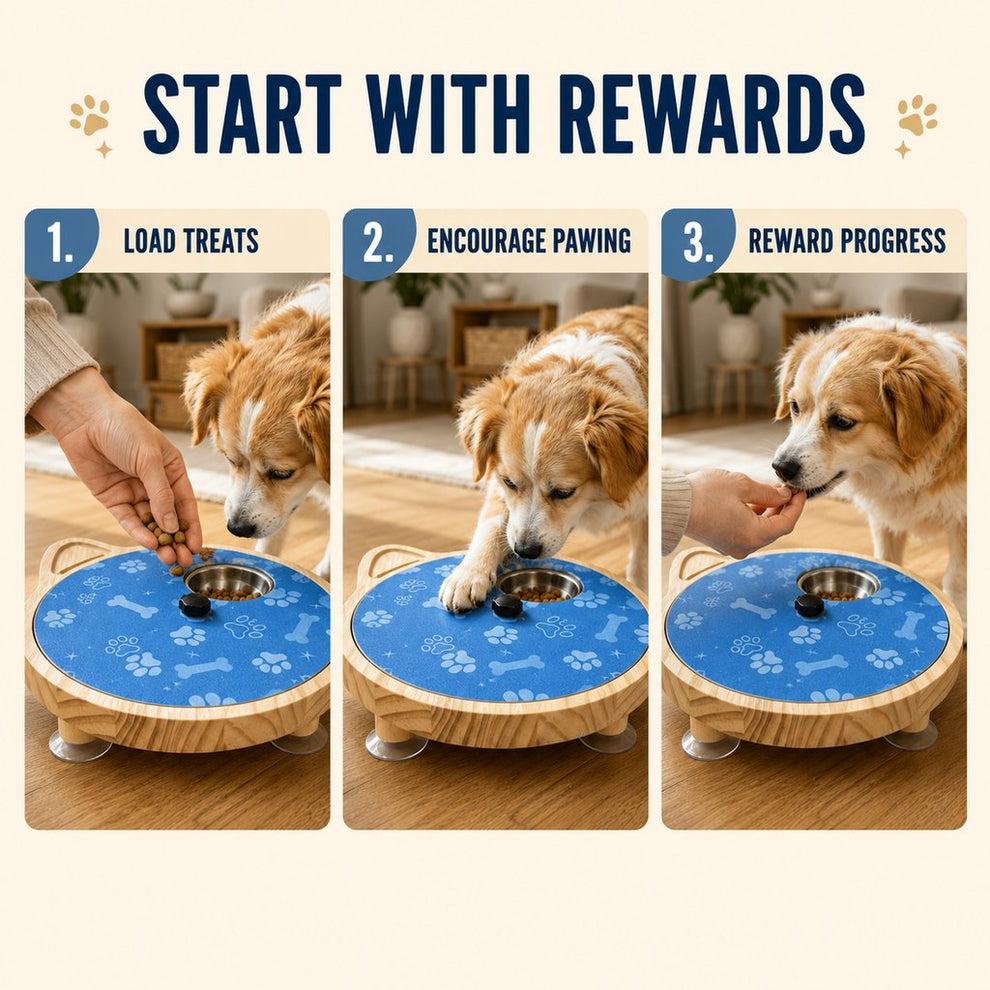 Paws in Awe 2-in-1 Rotating Dog Nail Scratch Board & Treat Puzzle for At-Home Front-Paw Care - Designed for Dogs That Dislike Clippers image 8
