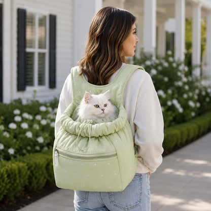 Paws in Awe Hands-Free Pet Carrier Backpack for Everyday Outings – Breathable Travel Carrier for Cats & Small Dogs image 1