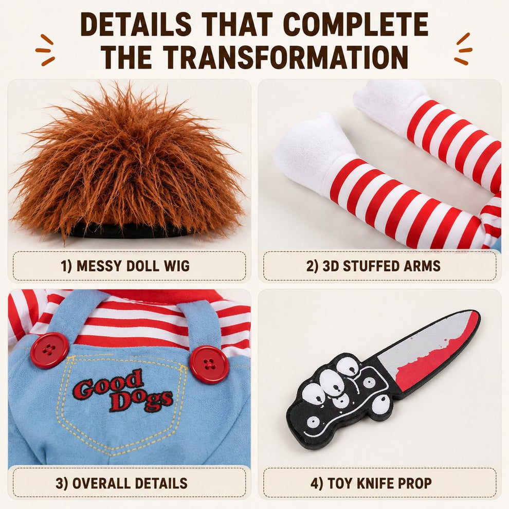 Adjustable tie-on dog Halloween costume