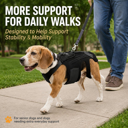 Paws in Awe Dog Back Support Brace for Senior & Recovering Dogs - Full-Body Mobility Vest for Walking Stability image 2