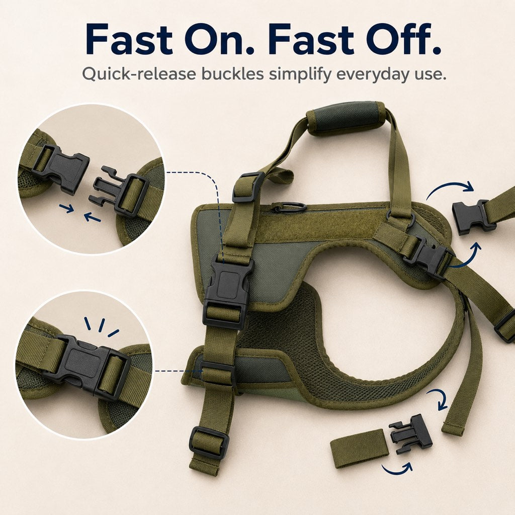 Paws in Awe Rear Support Dog Lift Harness for Stairs, Walks & Recovery - Padded Assist Harness for Senior, Injured & Weak-Hind-Leg Dogs image 7