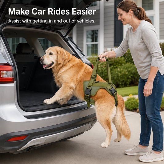 Paws in Awe Rear Support Dog Lift Harness for Stairs, Walks & Recovery - Padded Assist Harness for Senior, Injured & Weak-Hind-Leg Dogs image 2