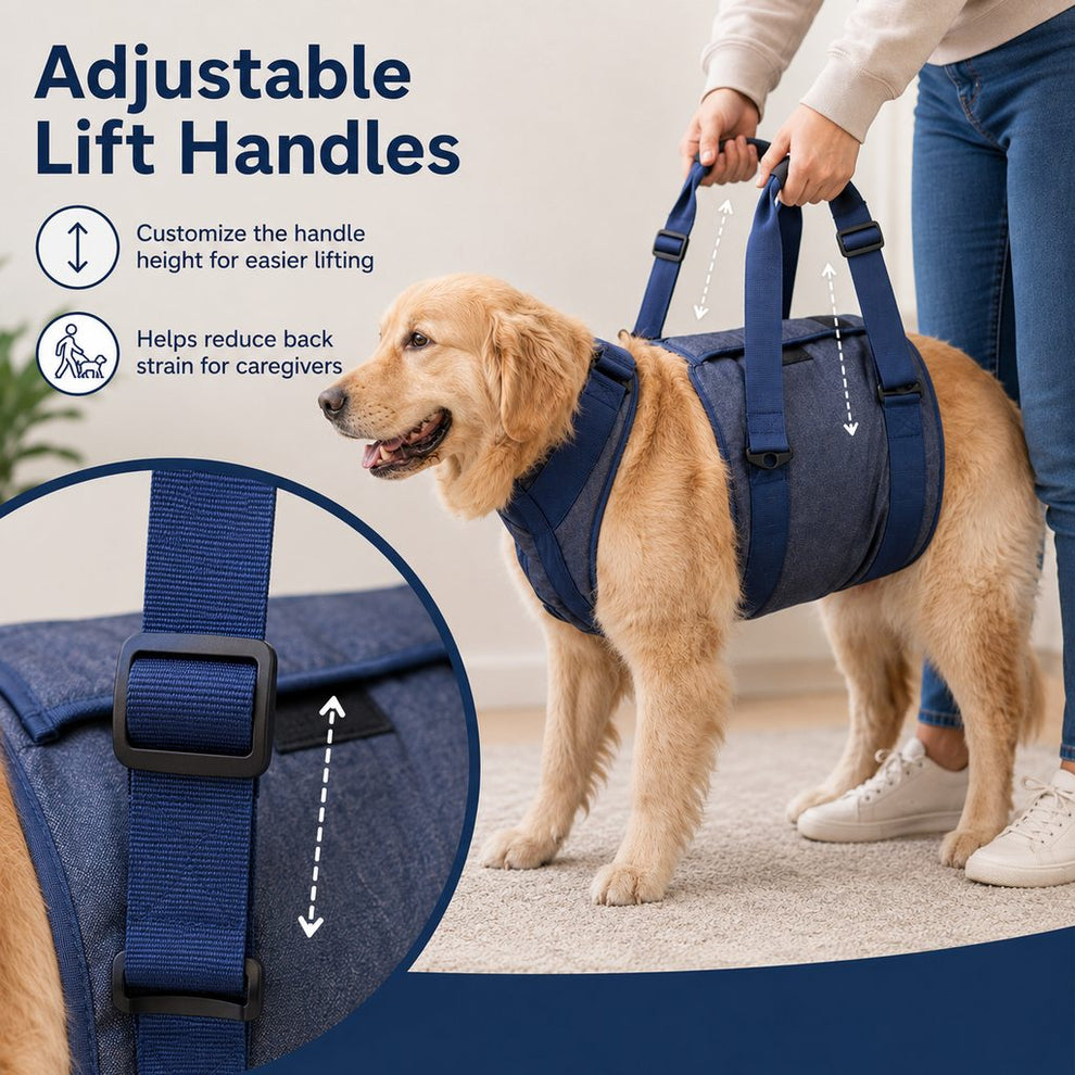 Paws in Awe Senior Dog Lift Harness for Stairs, Cars & Daily Walking - Full-Body Support for Weak Legs image 4