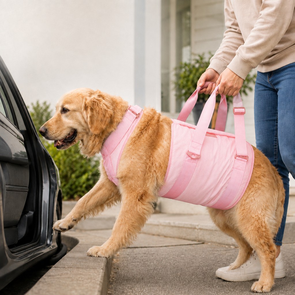 Paws in Awe Senior Dog Lift Harness for Stairs, Cars & Daily Walking - Full-Body Support for Weak Legs image 1