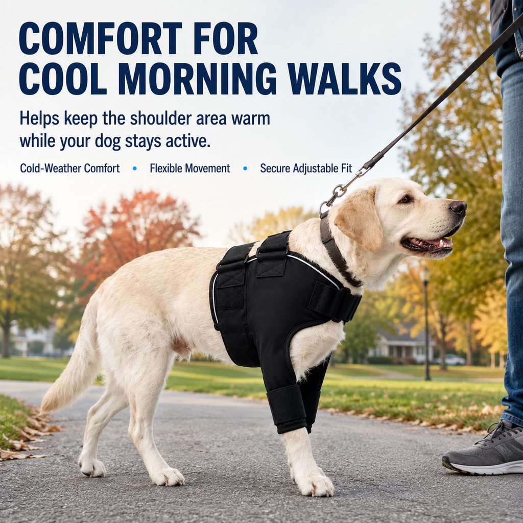 Paws in Awe Senior Dog Shoulder & Front Leg Support Brace for Cold Walks & Daily Comfort image 4