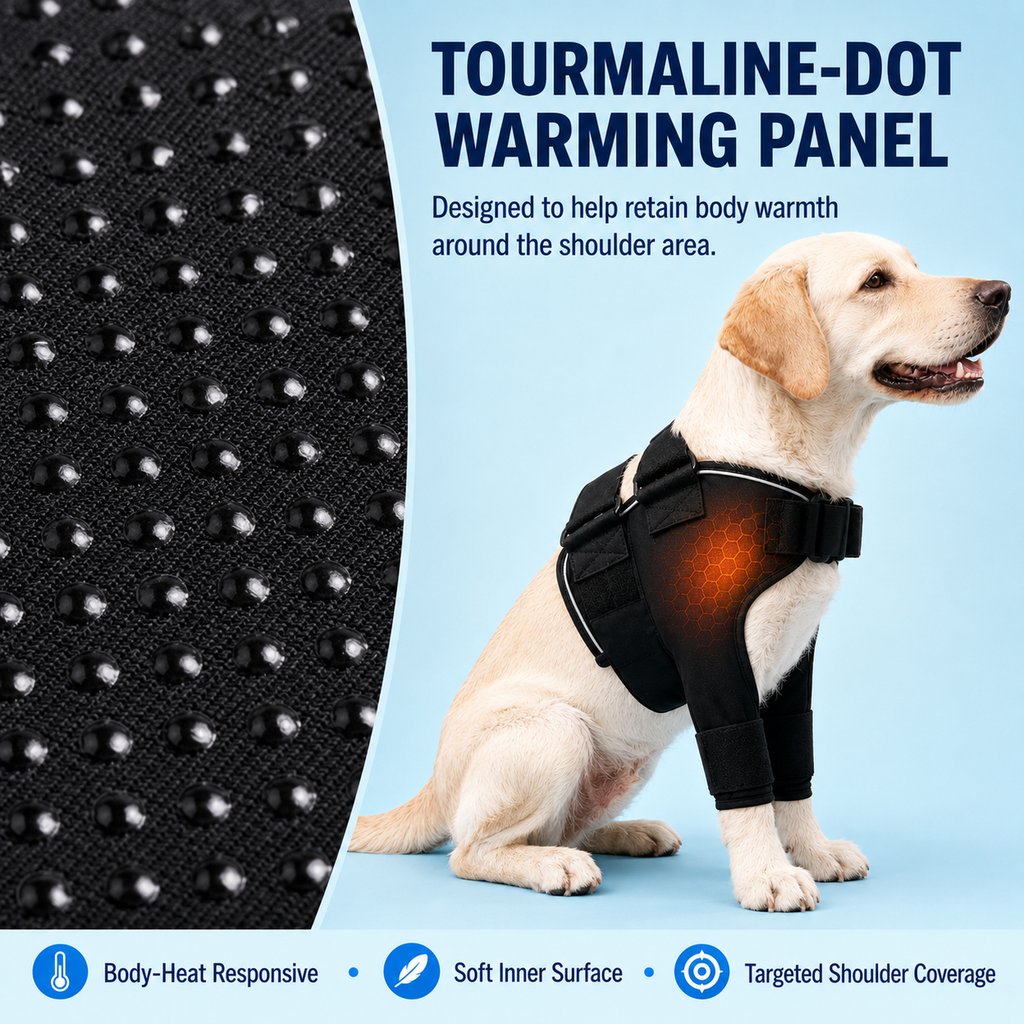 Paws in Awe Senior Dog Shoulder & Front Leg Support Brace for Cold Walks & Daily Comfort image 5