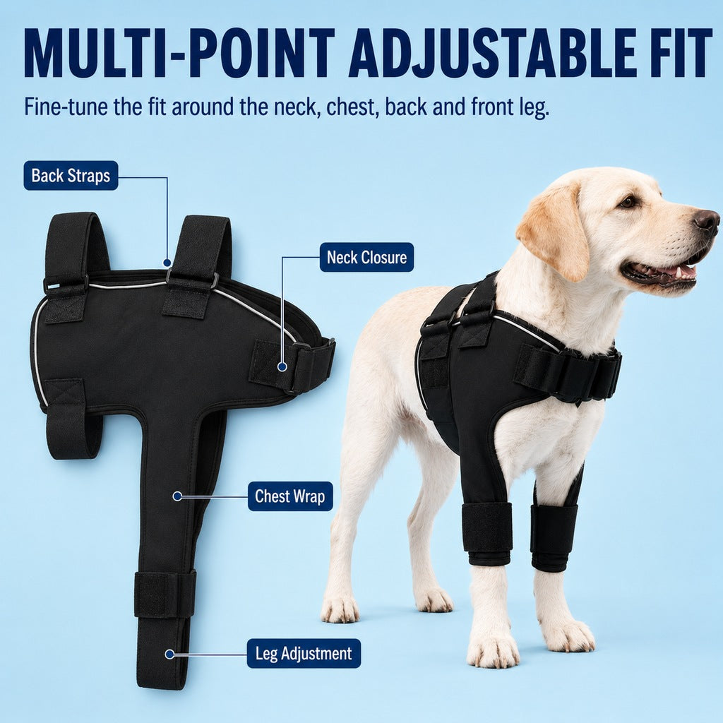 Paws in Awe Senior Dog Shoulder & Front Leg Support Brace for Cold Walks & Daily Comfort image 6