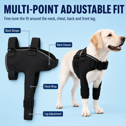 Paws in Awe Senior Dog Shoulder & Front Leg Support Brace for Cold Walks & Daily Comfort image 6