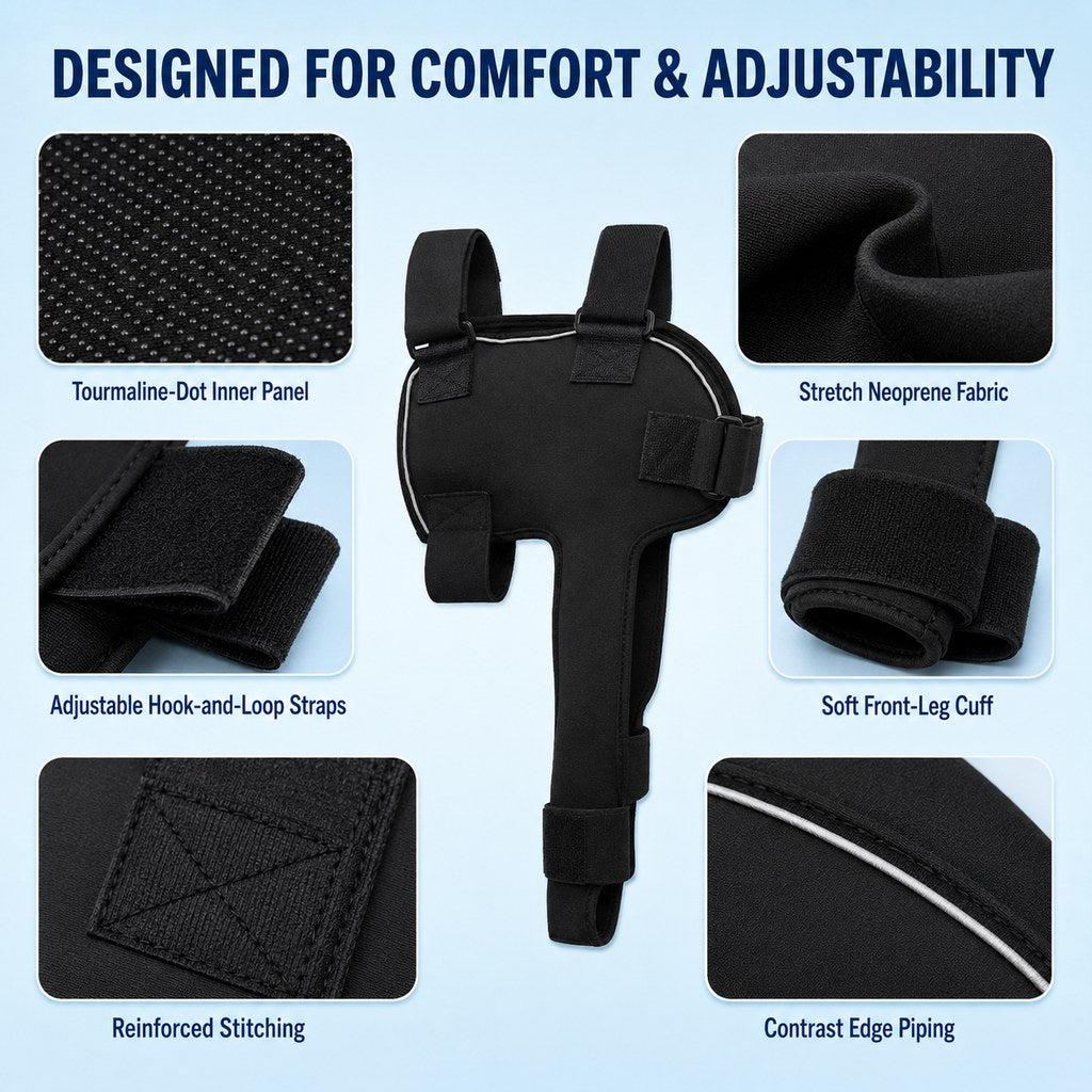 Paws in Awe Senior Dog Shoulder & Front Leg Support Brace for Cold Walks & Daily Comfort image 8