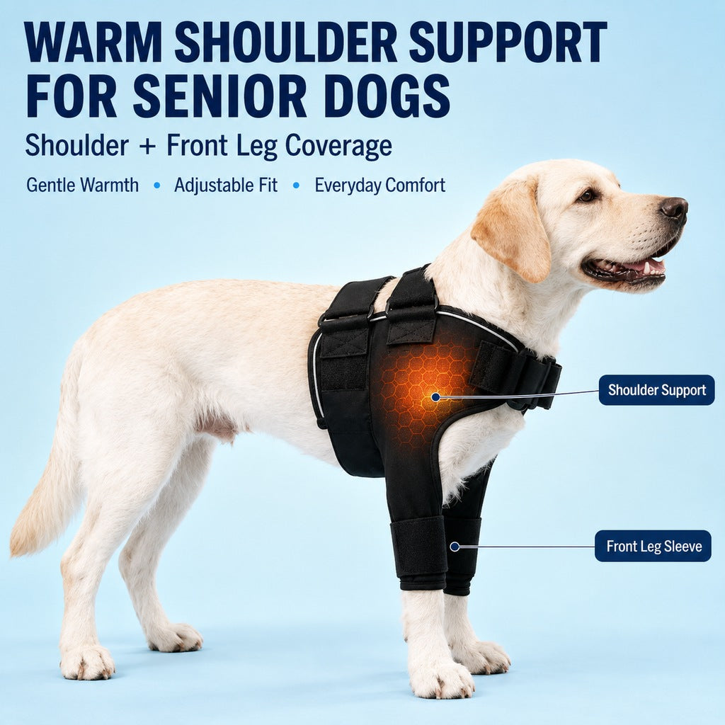 Paws in Awe Senior Dog Shoulder & Front Leg Support Brace for Cold Walks & Daily Comfort image 3