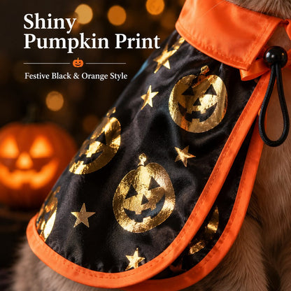 Halloween cat witch hat and cape costume set