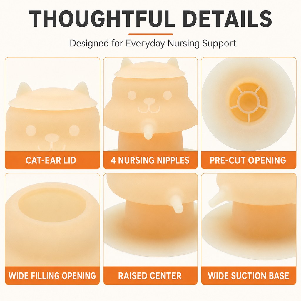 Silicone pet nursing feeder product details