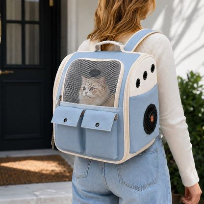 Paws in Awe USB-Powered Dual-Fan Cat Carrier Backpack for Vet Visits & Everyday Travel - Fan-Assisted Cooling for Less-Stuffy Trips image 10