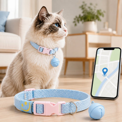 Smart pet tracker bell collar for cats and small dogs
