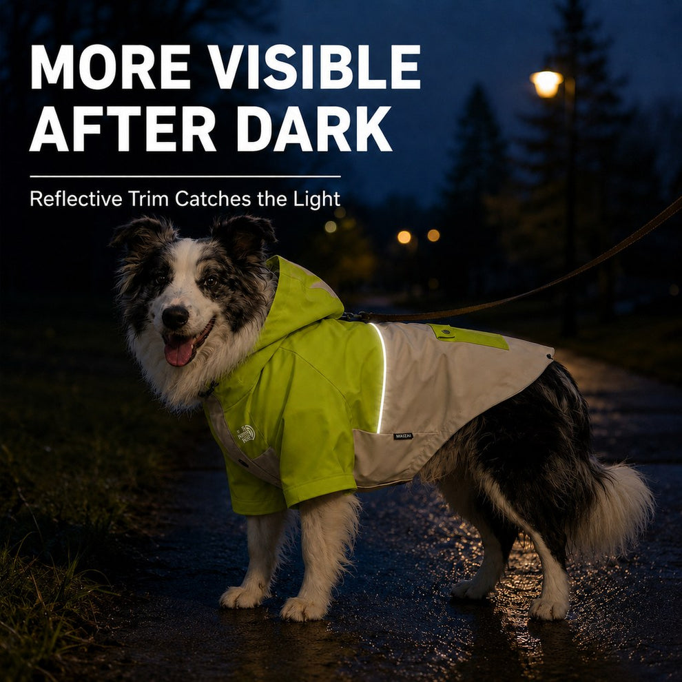 Paws in Awe Lightweight Water-Resistant Dog Windbreaker – Rain & Wind Coverage for Chilly Walks image 6
