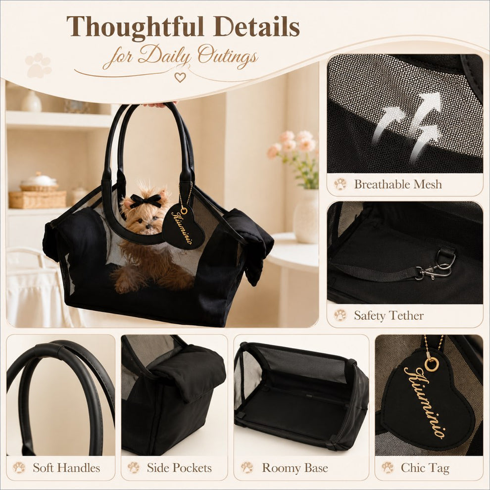 small dog cat mesh carrier size guide