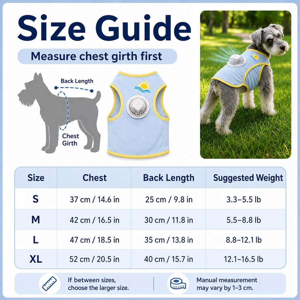 small medium dog summer cooling shirt