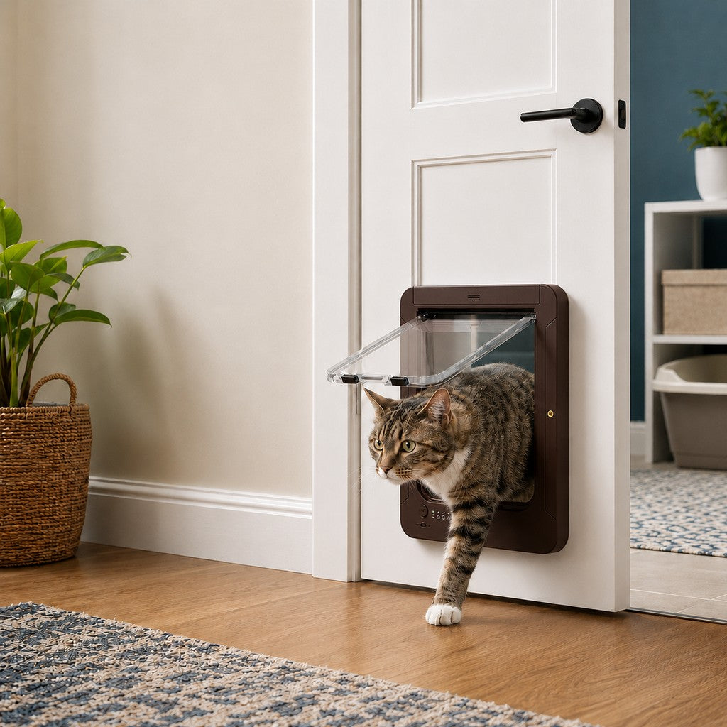 Paws in Awe Smart RFID Cat Door for Litter Rooms & Pet-Only Spaces - Selective Access Pet Door to Help Keep Unwanted Animals Out image 10