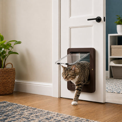 Paws in Awe Smart RFID Cat Door for Litter Rooms & Pet-Only Spaces - Selective Access Pet Door to Help Keep Unwanted Animals Out image 10
