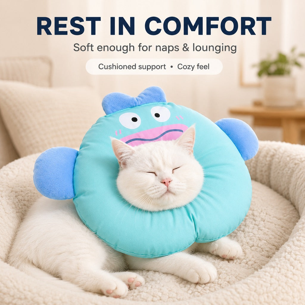 Paws in Awe Soft Cat Recovery Collar for Eating & Sleeping - Adjustable Cone Alternative image 3