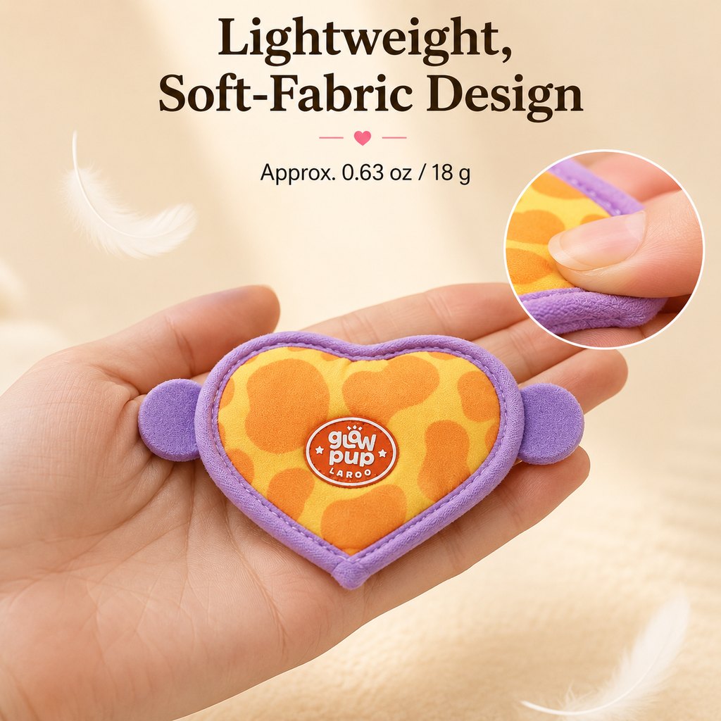 Rechargeable heart pet visibility light for evening walks