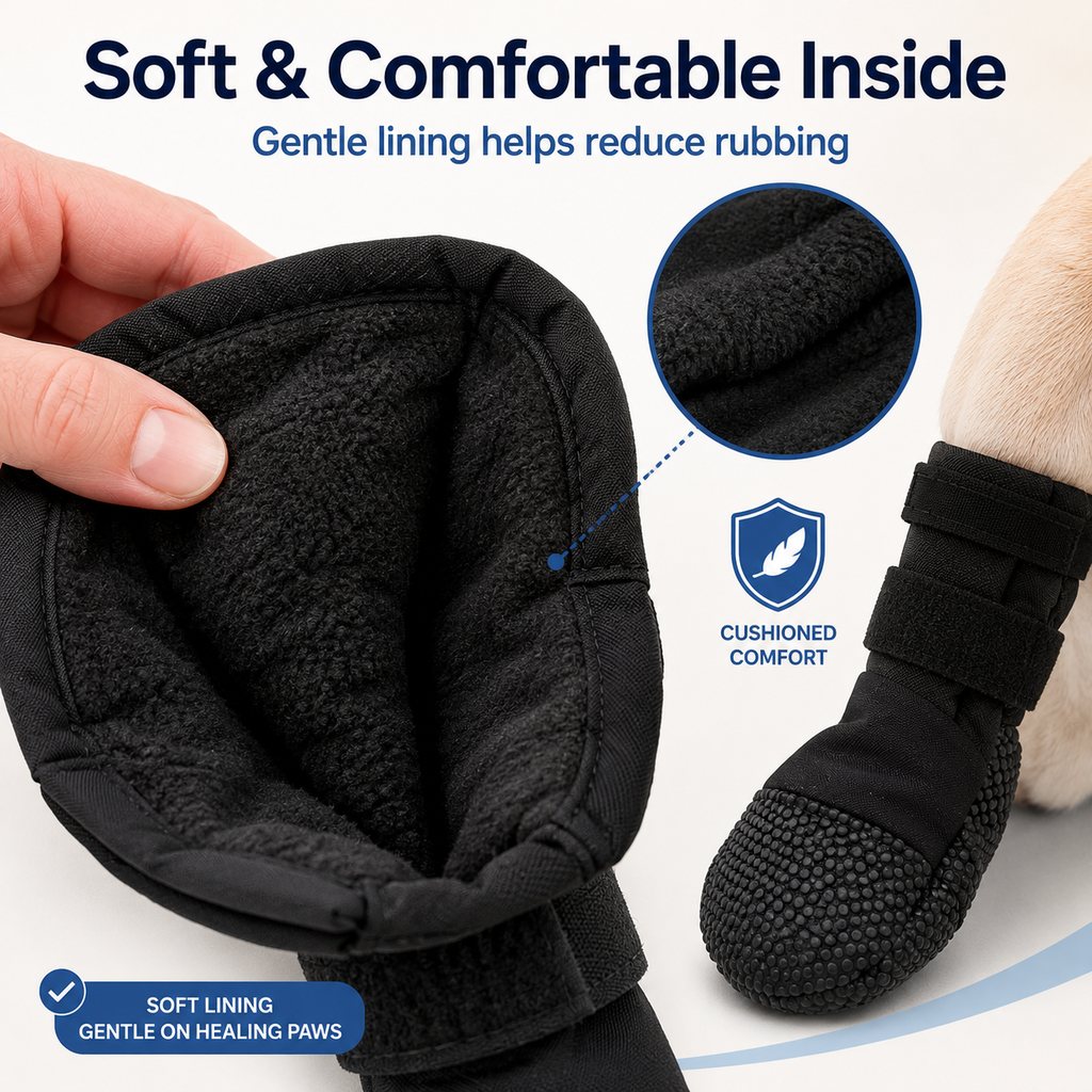 Paws in Awe Dog Paw Recovery Boot for Home Rest & Walks - Anti-Lick Protective Cover for Injured Paws image 7