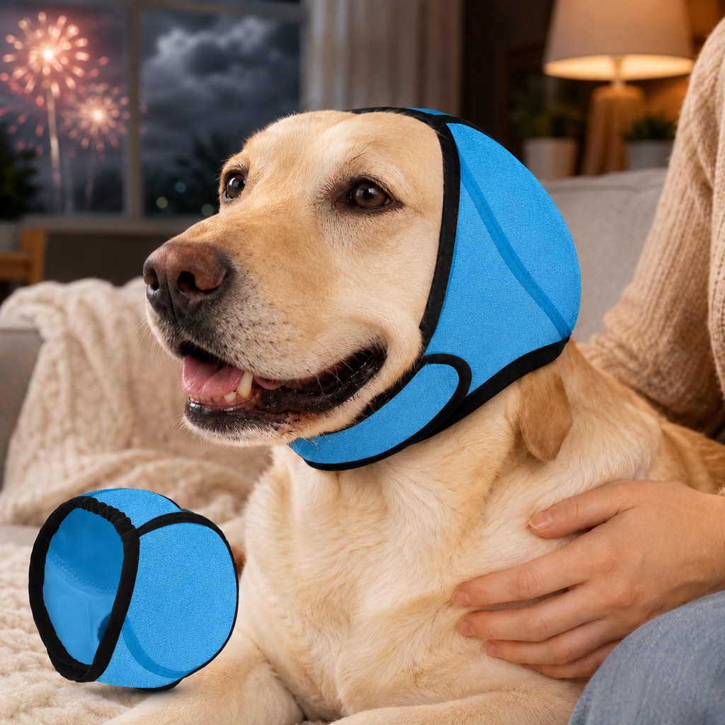 Paws in Awe Dog Ear Cover for Swimming, Bath Time & Loud Noise Comfort - Soft Calming Ear Muff to Help Keep Water & Debris Out image 16
