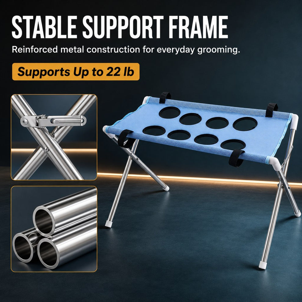 Paws in Awe Foldable Pet Grooming Stand for Cats & Small Dogs - Bathing & Nail Trimming Support for Less Squirming image 10