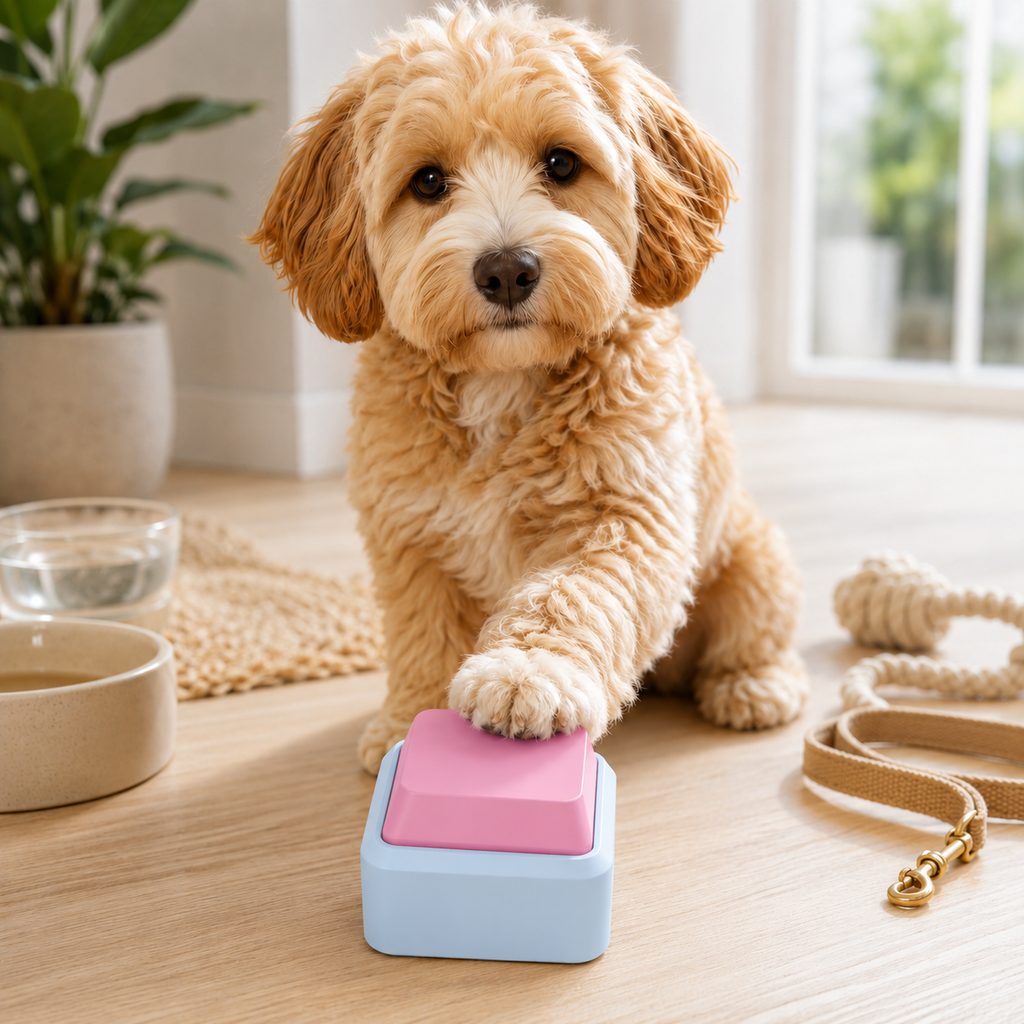 Strawberry Sea Salt PawTalk pet communication button