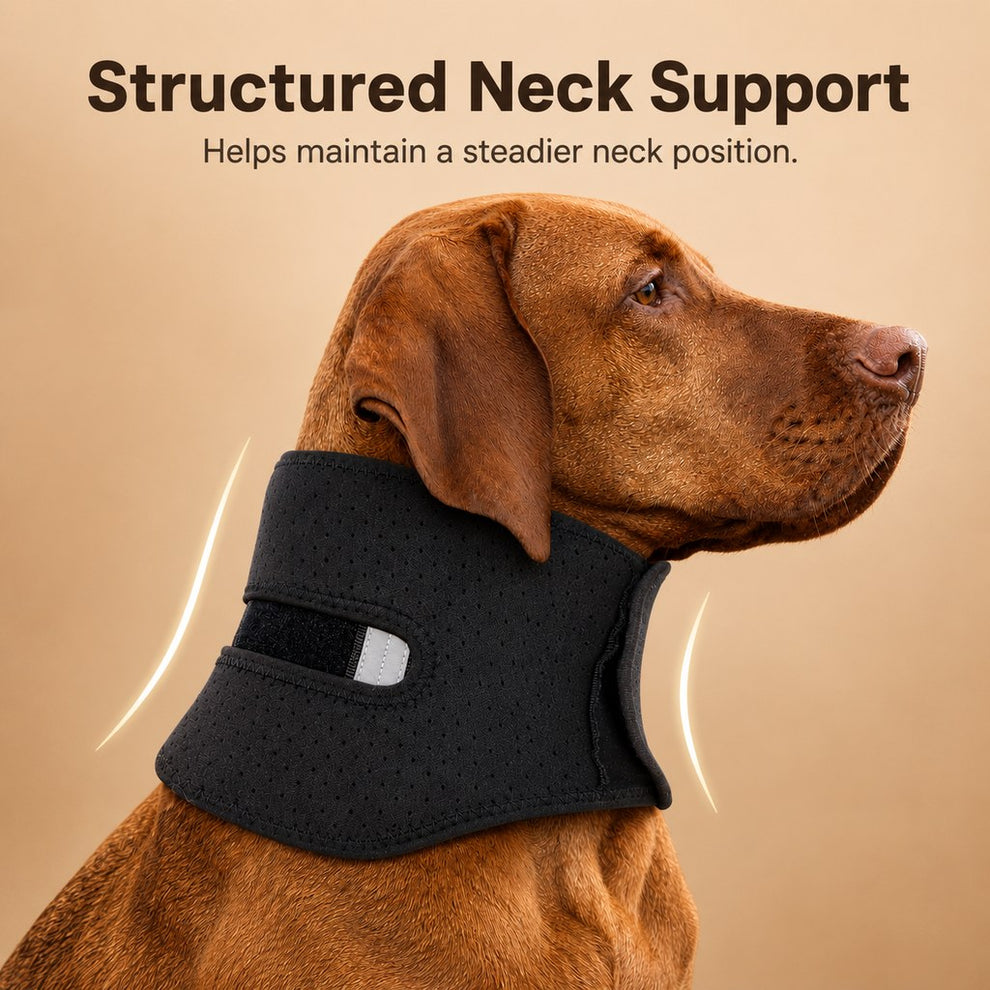 Paws in Awe Adjustable Dog Neck Support Brace for Rest & Recovery - Breathable Cervical Collar for Limited Neck Movement image 4