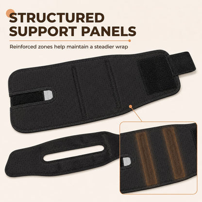 Structured support panels on dog neck brace