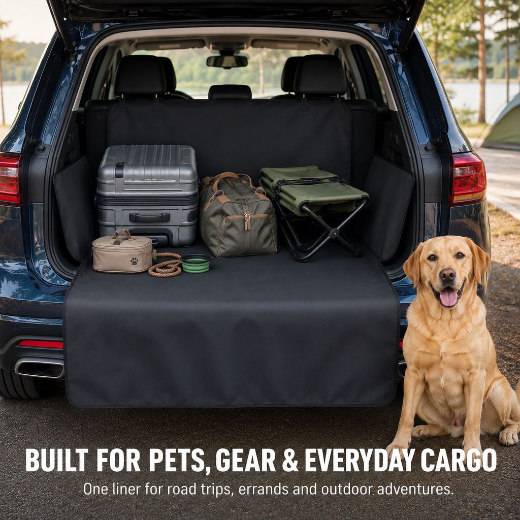 SUV cargo liner for dogs gear and everyday cargo