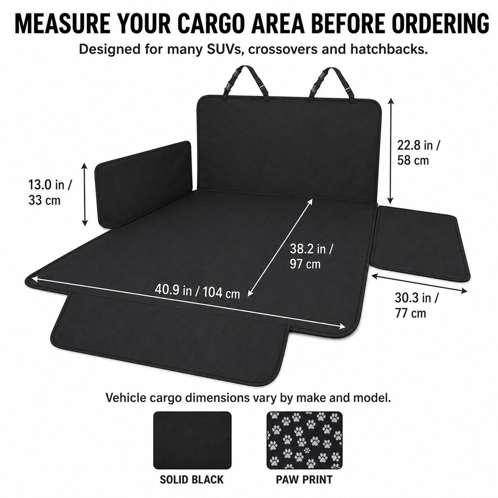 SUV cargo liner size guide and pattern options