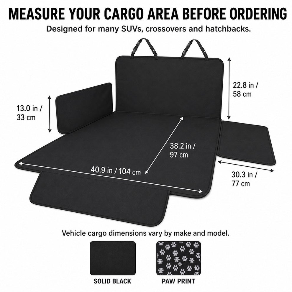 SUV cargo liner size guide and pattern options