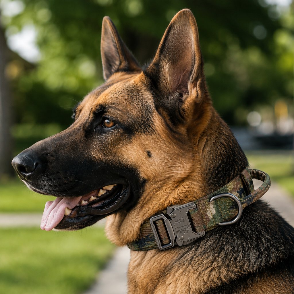 Camo tactical dog collar only option