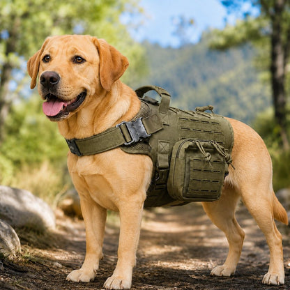 TrailGuard K9 tactical dog backpack harness detail image