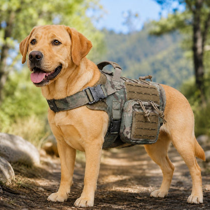 TrailGuard K9 tactical dog backpack harness detail image