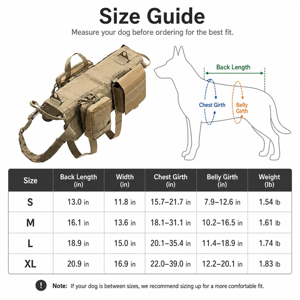 Paws in Awe TrailGuard K9 Tactical Dog Backpack Harness for Hiking, Training & Better Control on Outdoor Walks image 9