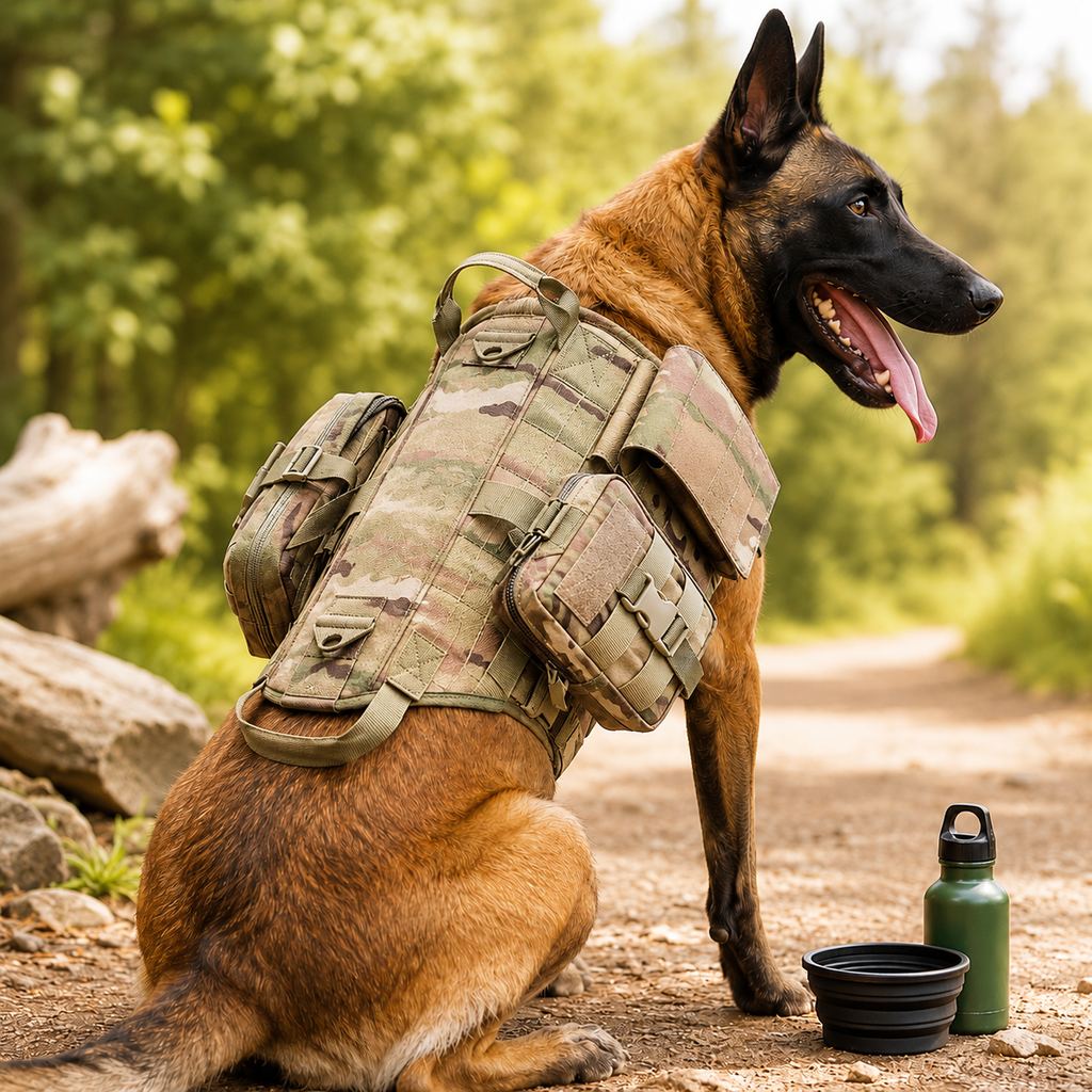 Paws in Awe TrailGuard K9 Tactical Dog Backpack Harness for Hiking, Training & Better Control on Outdoor Walks image 10