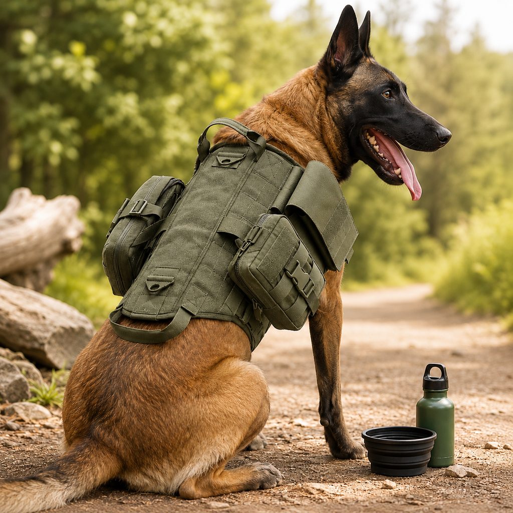 Paws in Awe TrailGuard K9 Tactical Dog Backpack Harness for Hiking, Training & Better Control on Outdoor Walks image 11
