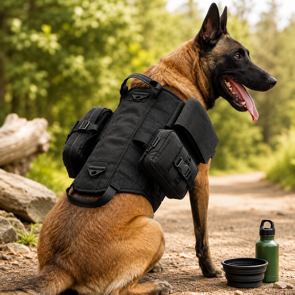 Paws in Awe TrailGuard K9 Tactical Dog Backpack Harness for Hiking, Training & Better Control on Outdoor Walks image 12