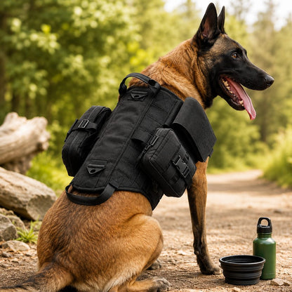 Paws in Awe TrailGuard K9 Tactical Dog Backpack Harness for Hiking, Training & Better Control on Outdoor Walks image 12